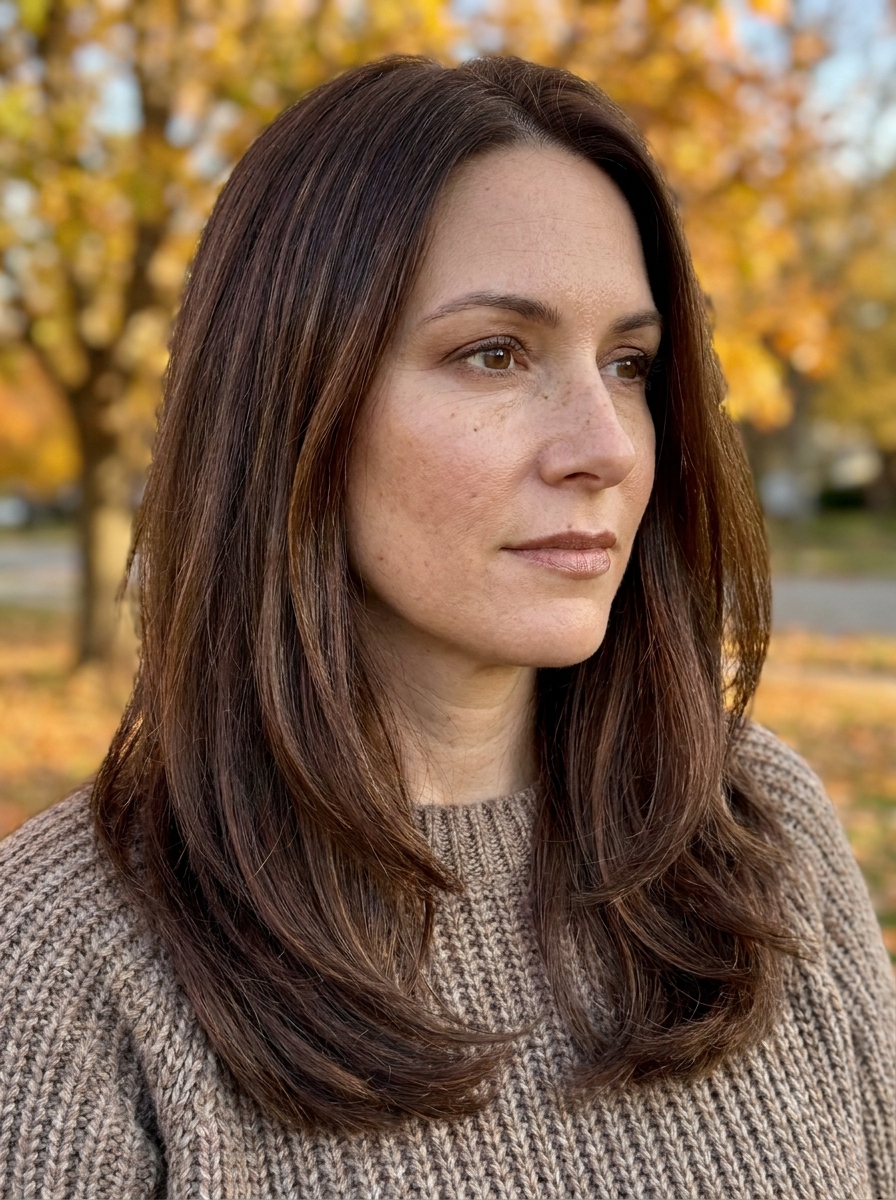 Chocolate Brunette Hair als Herbst Beauty Trends Inspiration 2026